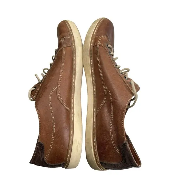 Wolverine 1883 Men's Brown Leather Lace-Up Round Toe Casual Sneaker Shoes US 10