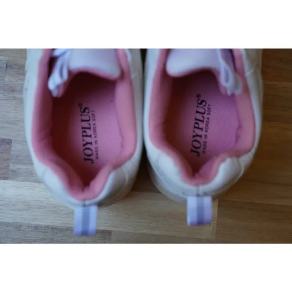 Women Cute Platform Pink White Feminine Sneaker Size US 8