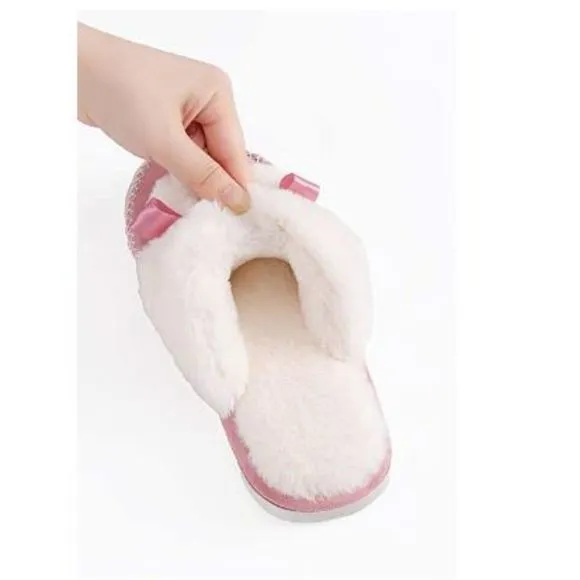 Women Home Comfy Fluffy Slippers