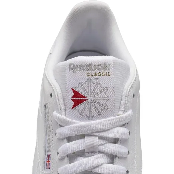 Women Leather White Unisex-Adult Classic Rubber sole Sneaker