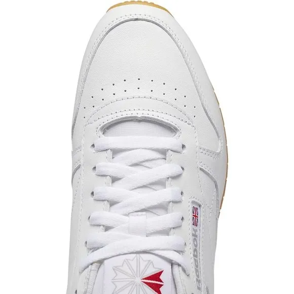 Women Leather White Unisex-Adult Classic Rubber sole Sneaker
