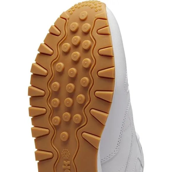 Women Leather White Unisex-Adult Classic Rubber sole Sneaker