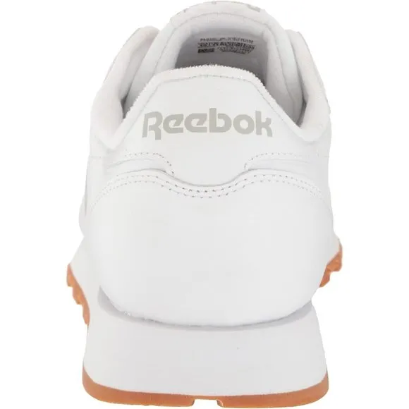 Women Leather White Unisex-Adult Classic Rubber sole Sneaker