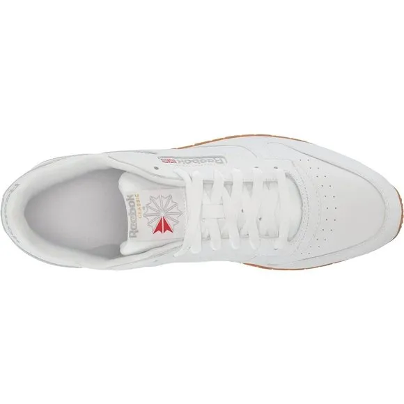 Women Leather White Unisex-Adult Classic Rubber sole Sneaker