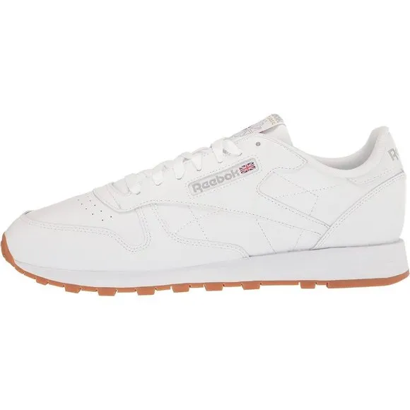 Women Leather White Unisex-Adult Classic Rubber sole Sneaker