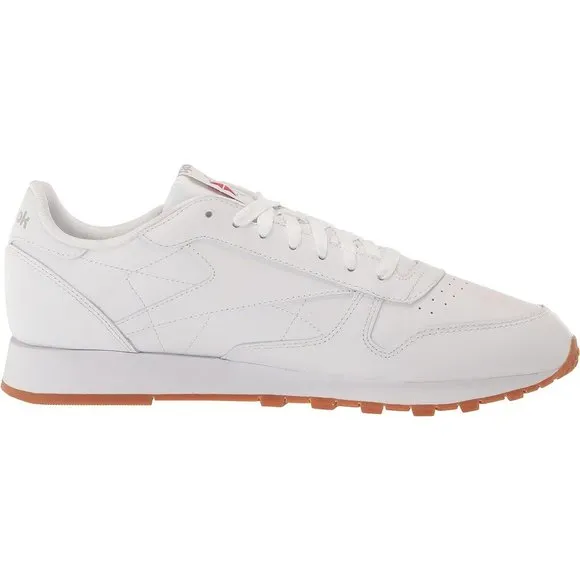 Women Leather White Unisex-Adult Classic Rubber sole Sneaker