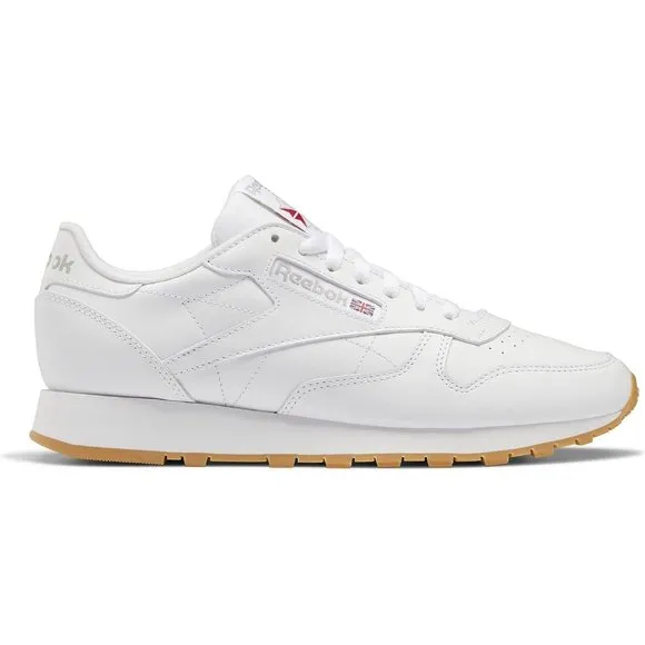 Women Leather White Unisex-Adult Classic Rubber sole Sneaker