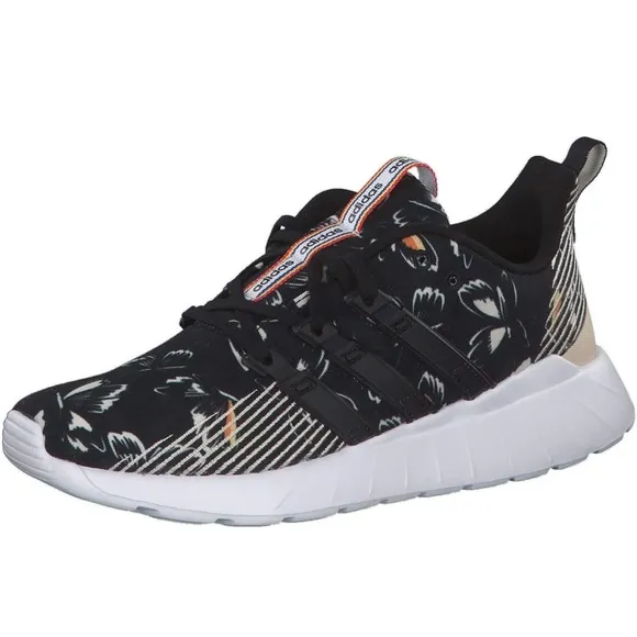Womens Adidas Farm Rio Sneakers. Cute Black Lightweight Running Fitness Shoes.