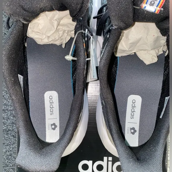 Womens Adidas Farm Rio Sneakers. Cute Black Lightweight Running Fitness Shoes.