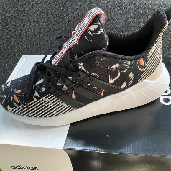 Womens Adidas Farm Rio Sneakers. Cute Black Lightweight Running Fitness Shoes.