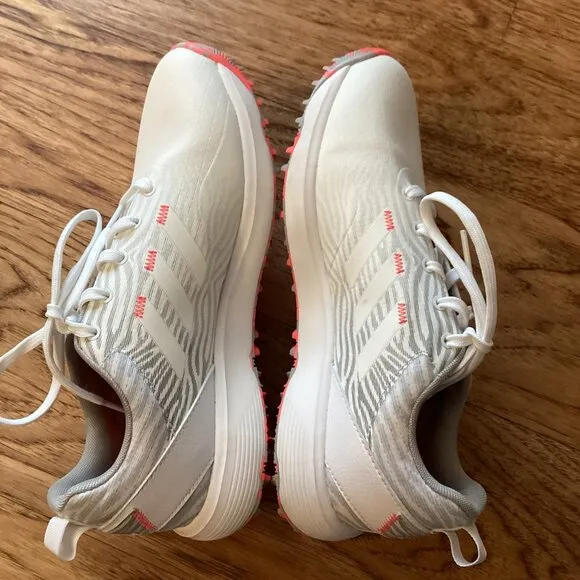 Women's adidas S2G Spikeless Golf Shoes Sneaker 7.5 WHITE/GREY SPORTY ATHLETIC