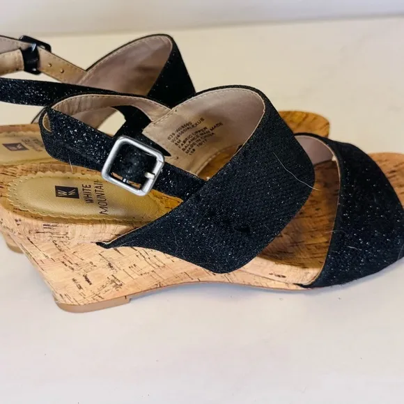 Women’s Alexus Fabric Open Toe Casual Platform Cork Wedge Sandals
