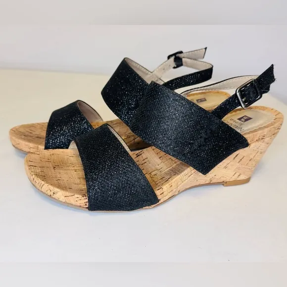 Women’s Alexus Fabric Open Toe Casual Platform Cork Wedge Sandals