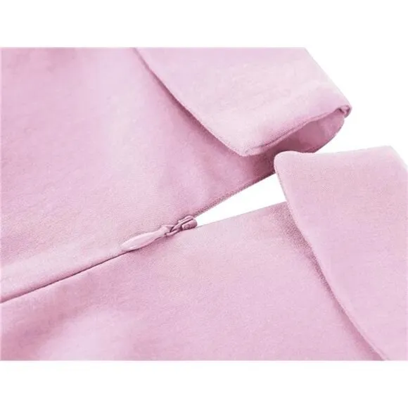 Women's Classic Vintage Sweetheart Tea Dress Baby Pink