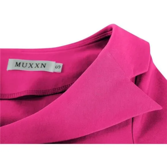 Women's Classic Vintage Sweetheart Tea Dress Hot Pink