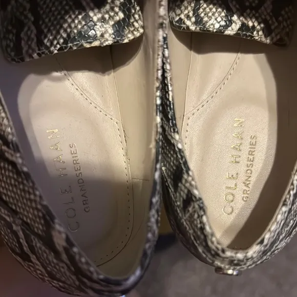 Women’s COLE HAAN Classic Snakeskin Leather Oxford Shoes - Grand Series