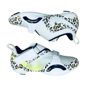 🚲Women's Cycling Shoes 6.5 Nike SuperRep Cycle Spinning White Leopard CJ0775-17