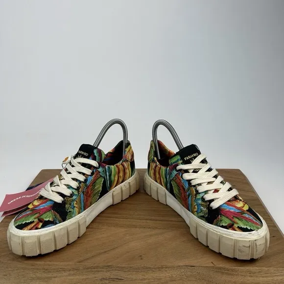 Womens Farm Rio Banana Platform Multicolor Canvas Casual Sneakers Shoes Size 5 M