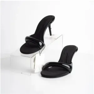Zara Black Stiletto Heels with Matte Finish