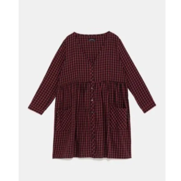 [Zara] Classic Check Dress