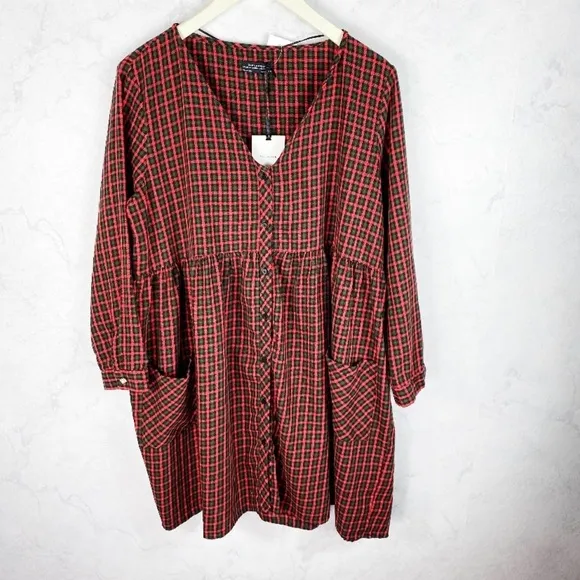 [Zara] Classic Check Dress