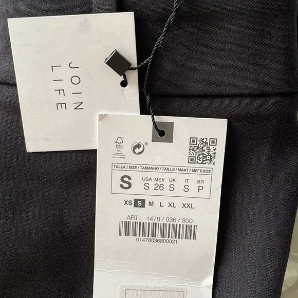 Zara High Waist Classic Dress Short NWT