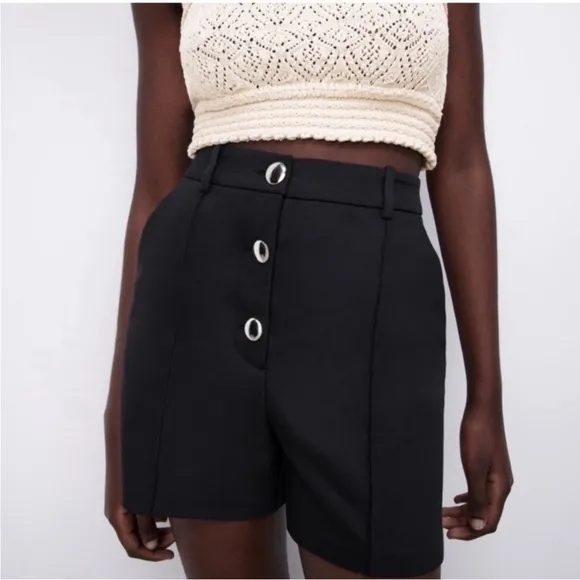 Zara High Waist Classic Dress Short NWT