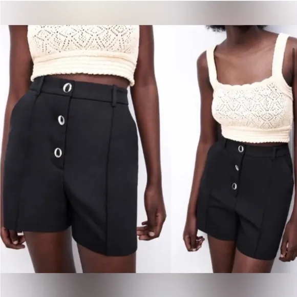 Zara High Waist Classic Dress Short NWT