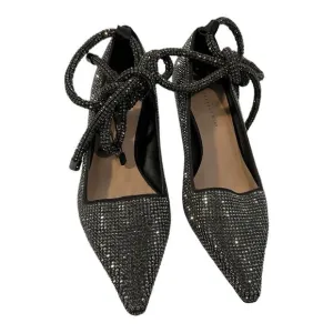 Zara Women Black Shiny High Heel Court Shoes Size 9 EU 40