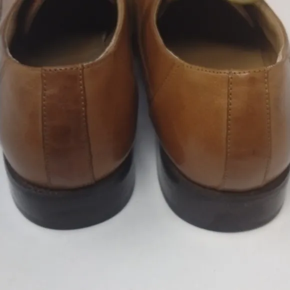 Zengara brown leather dress shoes mens  17M