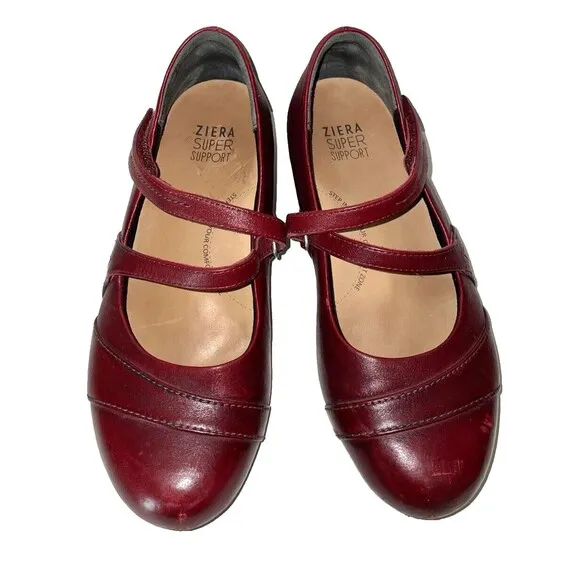 Ziera Shoes Xray Pinot Women’s Leather Mary Janes size 38/7.5 Comfort Australia
