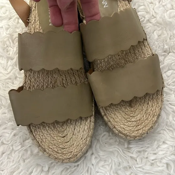 Zimmerman Women's Platform Sandals - Olive size 7.5